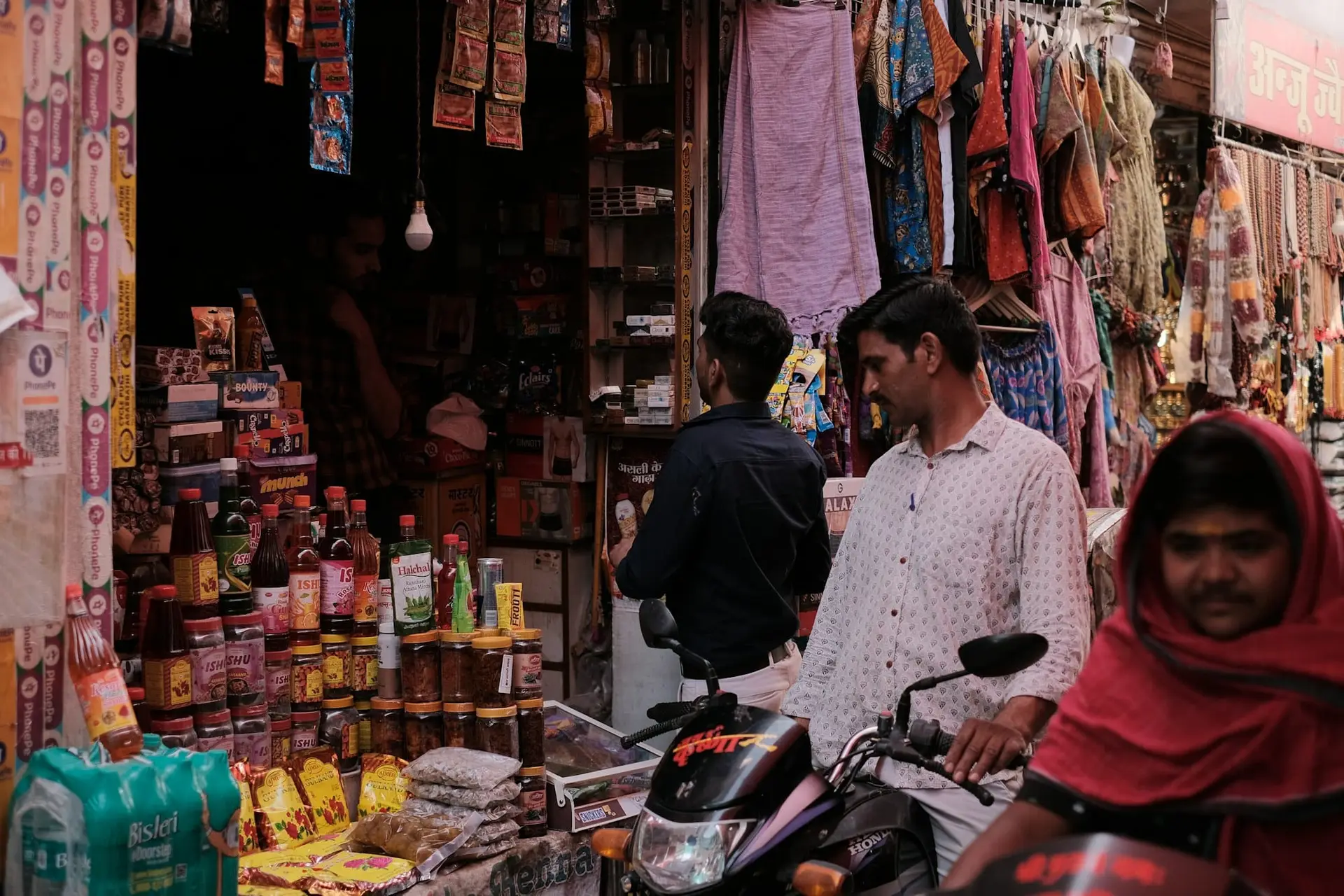 A bazaar in Rajasthan